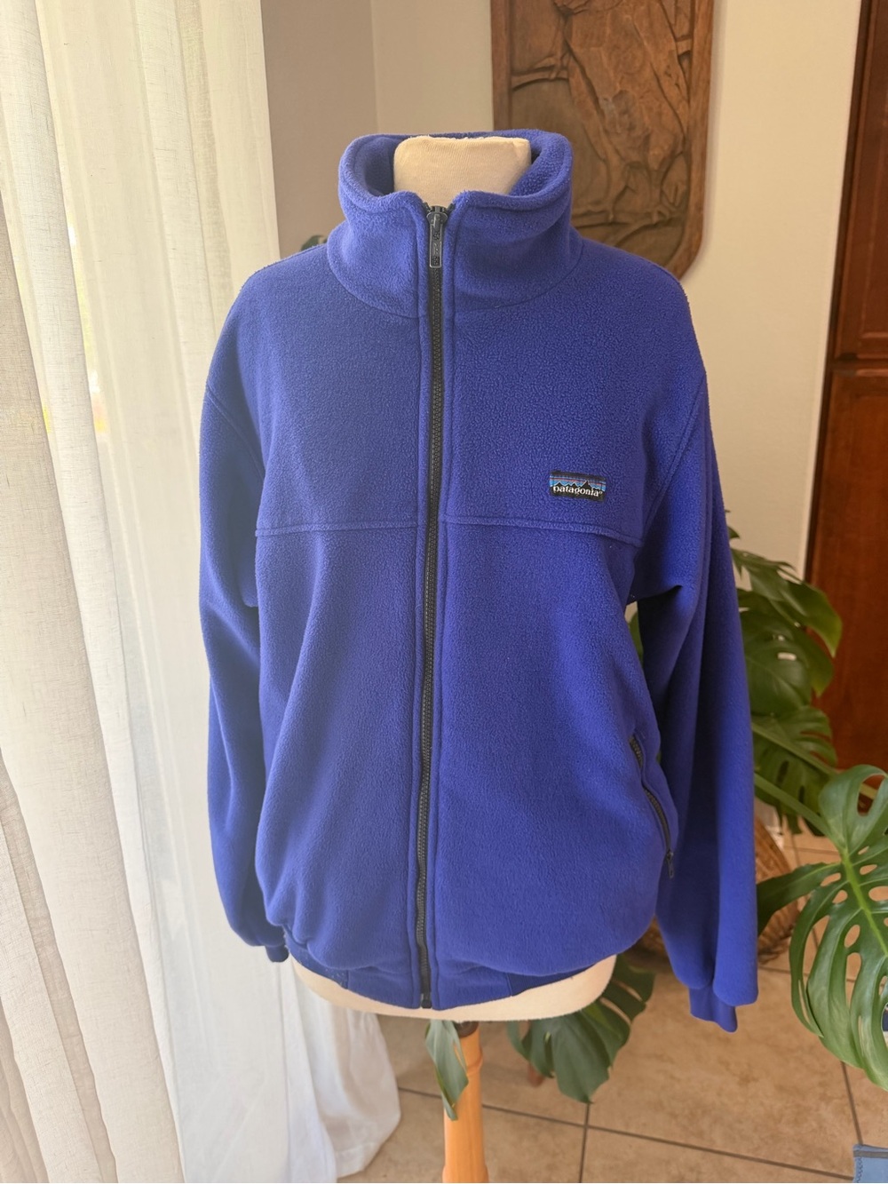 Vintage Patagonia Blue Fleece Jacket XL Made USA